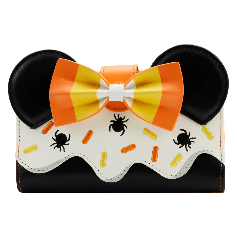 Exclusive - Minnie Mouse Candy Corn Cupcake Glow Flap Wallet