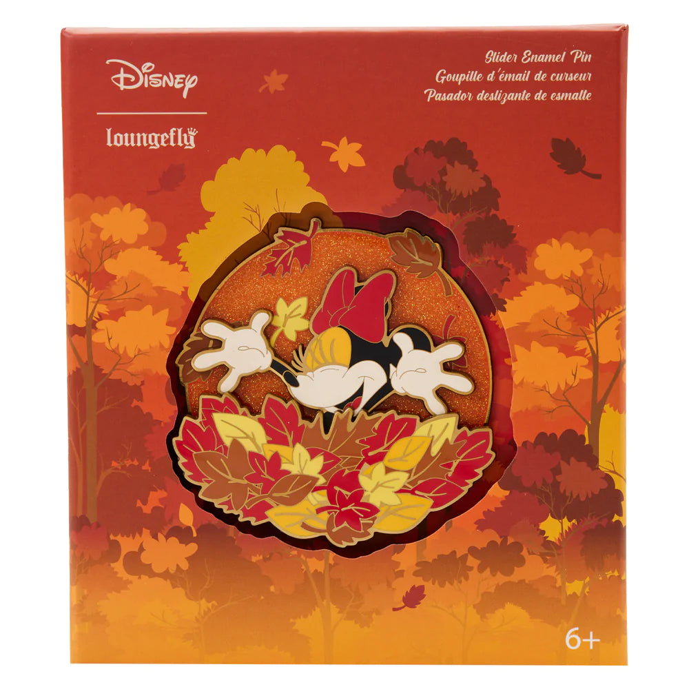 Exclusive - Disney Fall Minnie Mouse Sliding Enamel Pin