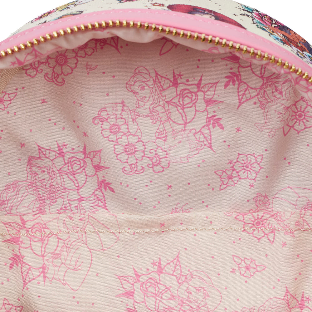 Disney Princess Floral Tattoo Mini Backpack