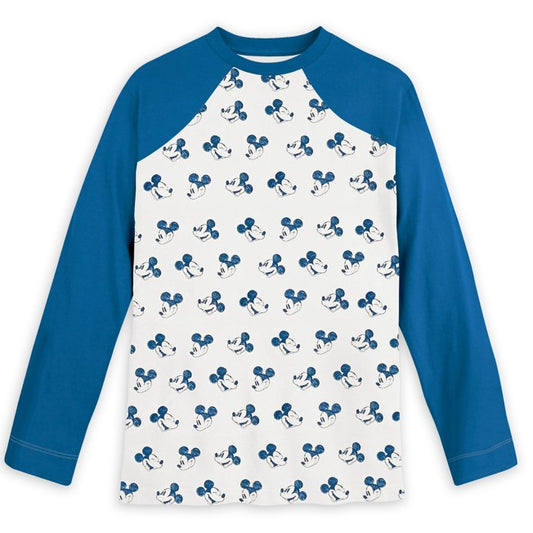 Mickey Mouse Long Sleeve Baseball T-Shirt for Adults
