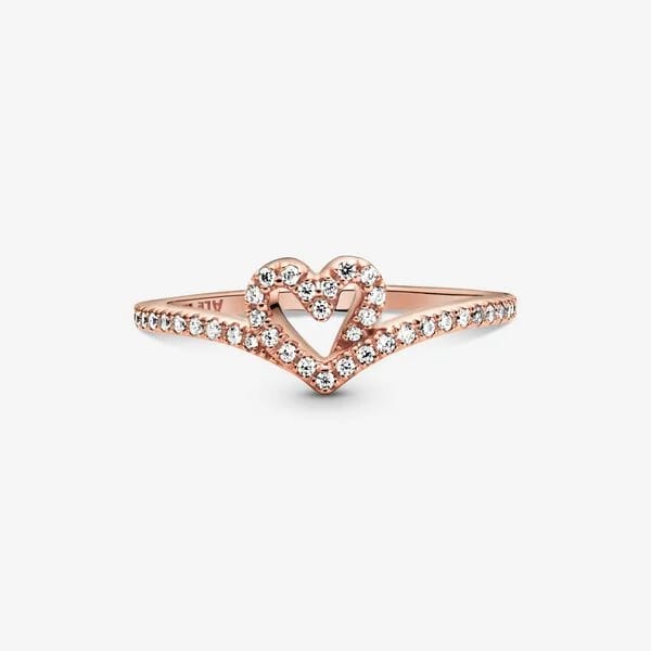 Wishbone Heart-Anillo