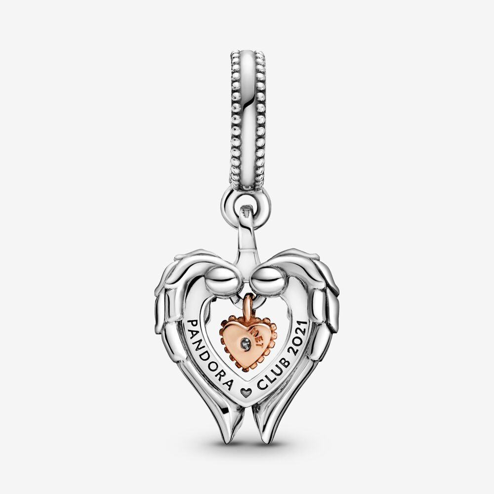 Angel Wings & Heart Charm