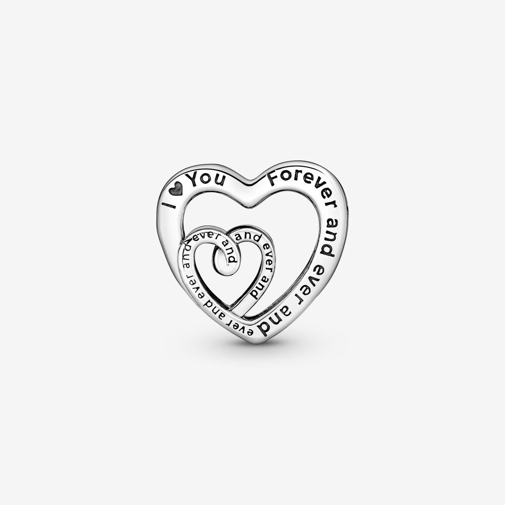 Entwined Infinite Hearts Charm