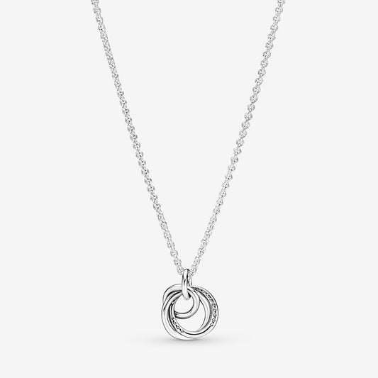 Family Always Encircled Pendant Necklace