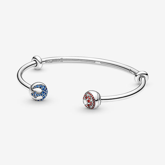 Pandora Moments Star Wars™ Light & Dark Side Logo Open Bangle