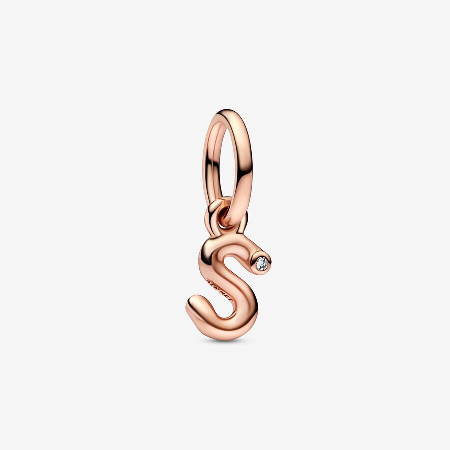 Letter N-Z Script Alphabet Dangle Charm