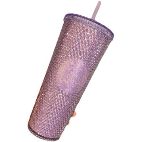 Colorful diamond shaped straw cup