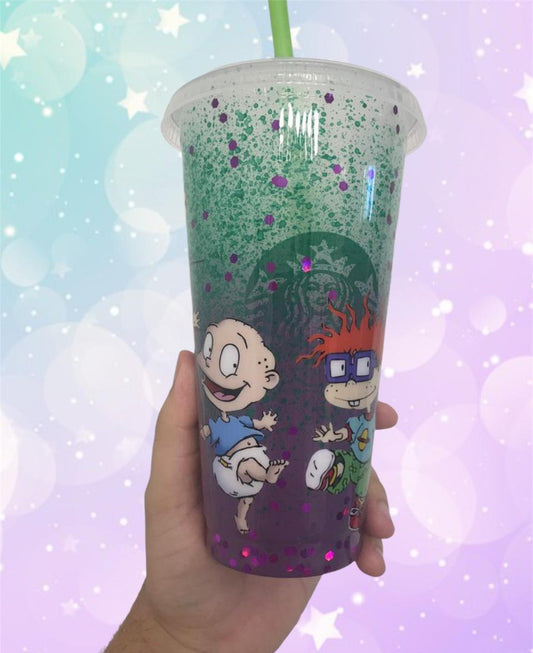 Vaso Starbucks-Glitter Rosa con Amarillo ~ Personalizado~ – Style Cases Mx