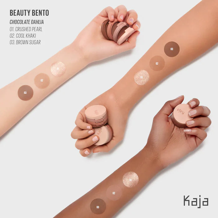 Kaja Eye Bento Bouncy Eyeshadow Trio-Chocolate Dahlia