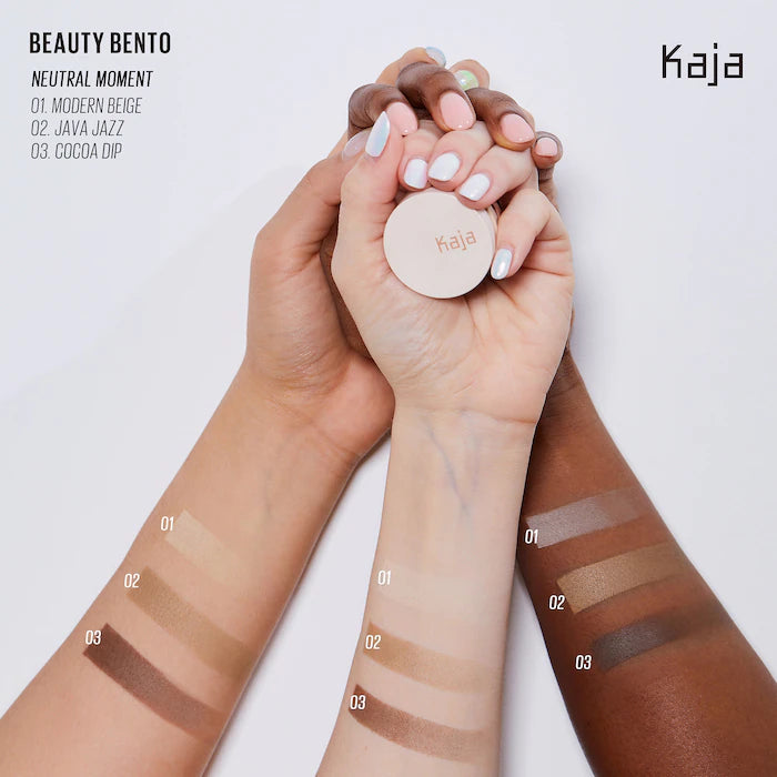 Kaja Eye Bento Bouncy Eyeshadow Trio- Neutral Moment