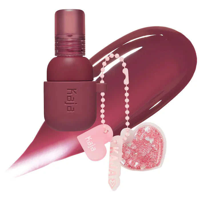 Kaja Jelly Charm Glazed Lip Stain & Blush With Keychain- Fig Soda