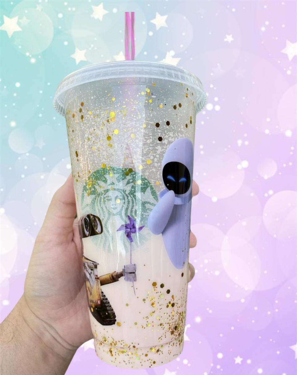 Vaso Starbucks-Wall-E and Eve