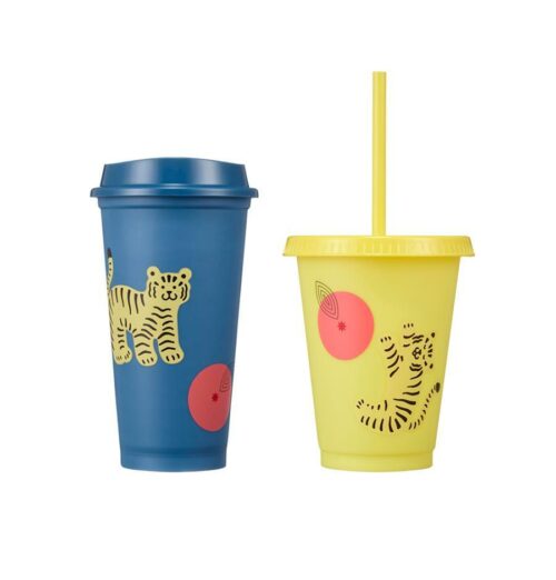 Tiger Color Changing Reusable Cup Set