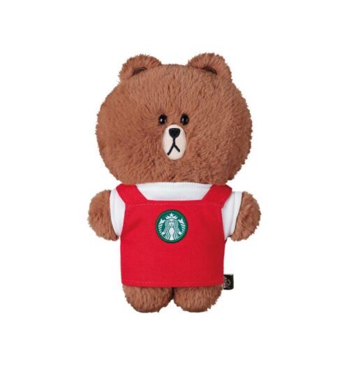 Linefriends Apron Brown Plush