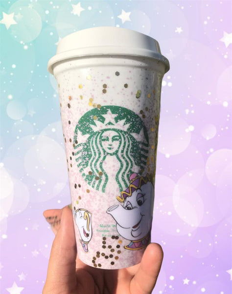 Vaso Starbucks-Sra. Potts & Chip ~Coffee Cup