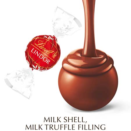 Lindt Lindor Valentine's Milk Chocolate Truffles