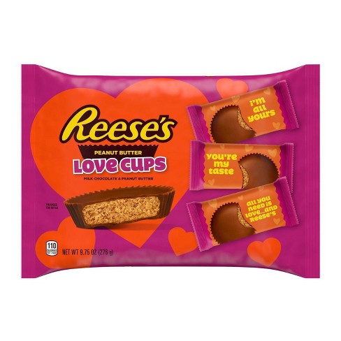 Reese's Valentine's Day Peanut Butter Cups Love Cups Snack Size