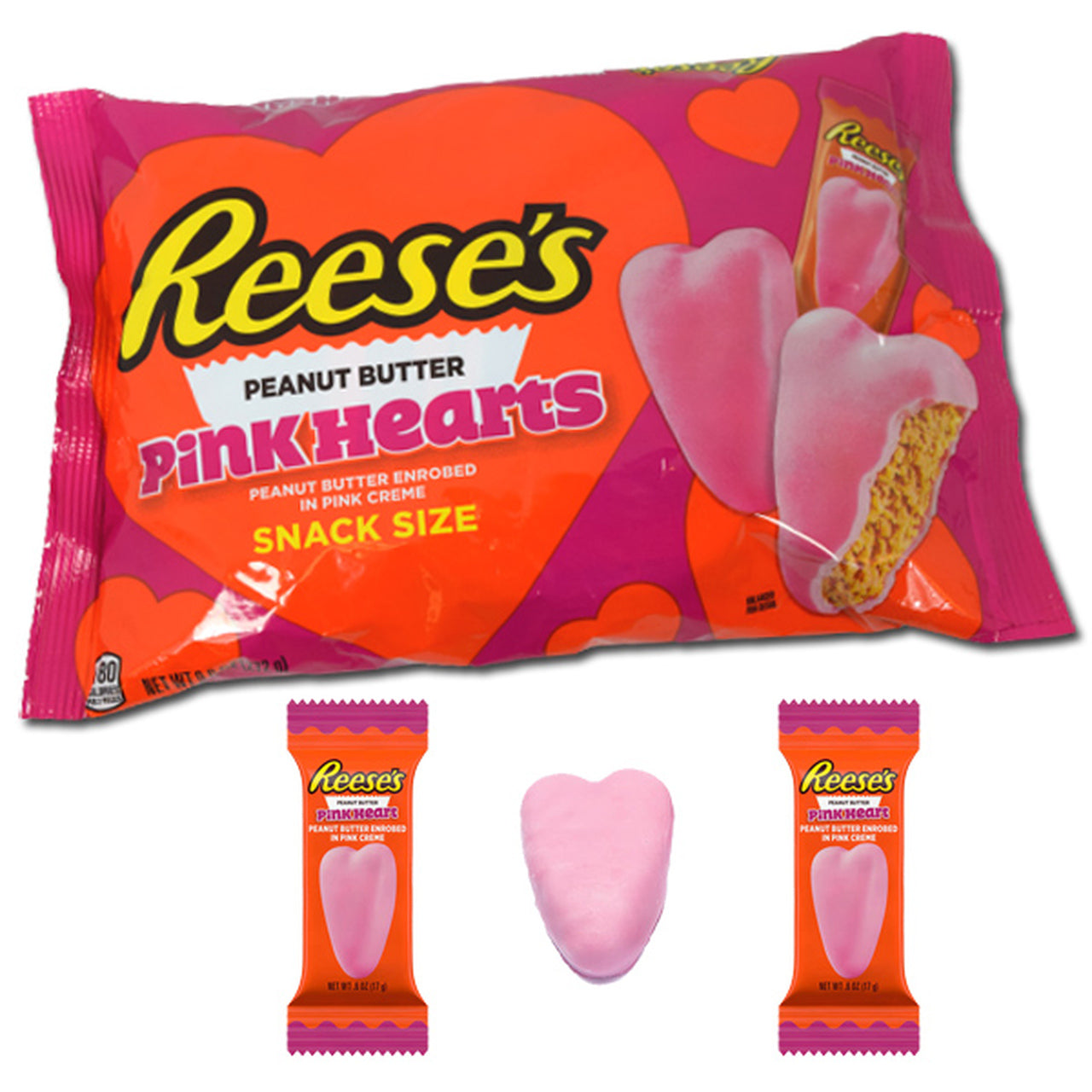 Reese's Valentine's Pink Peanut Butter Hearts