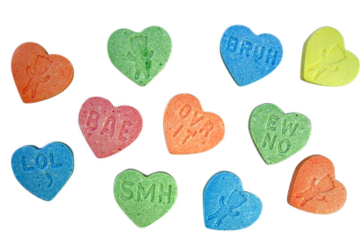 Sour Patch Kids Valentine's Message Hearts