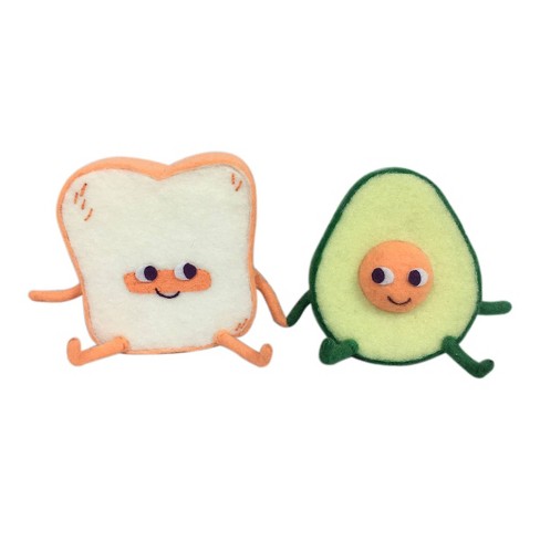 Felt Duo Figural Valentine's Day Avocado & Toast