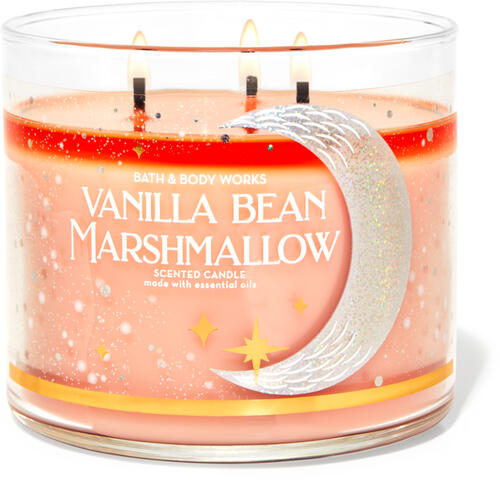 Bath & Body Works Vela Jumbo Vanilla Bean Marshmallow