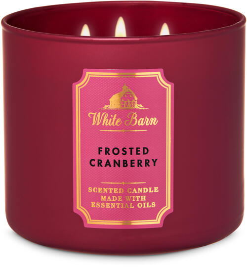 Bath & Body Works Vela Jumbo Frosted Cranberry