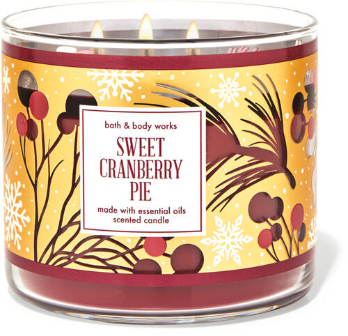 Bath & Body Works Vela Jumbo Sweet Cranberry Pie