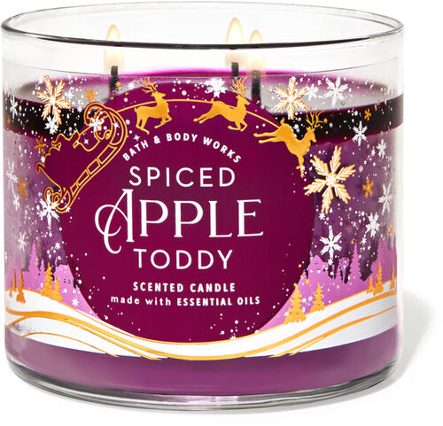 Bath & Body Works Vela Jumbo Spiced Apple Toddy.