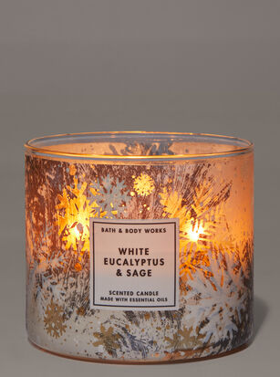Bath & Body Works Vela Jumbo White Eucalyptus & Sage