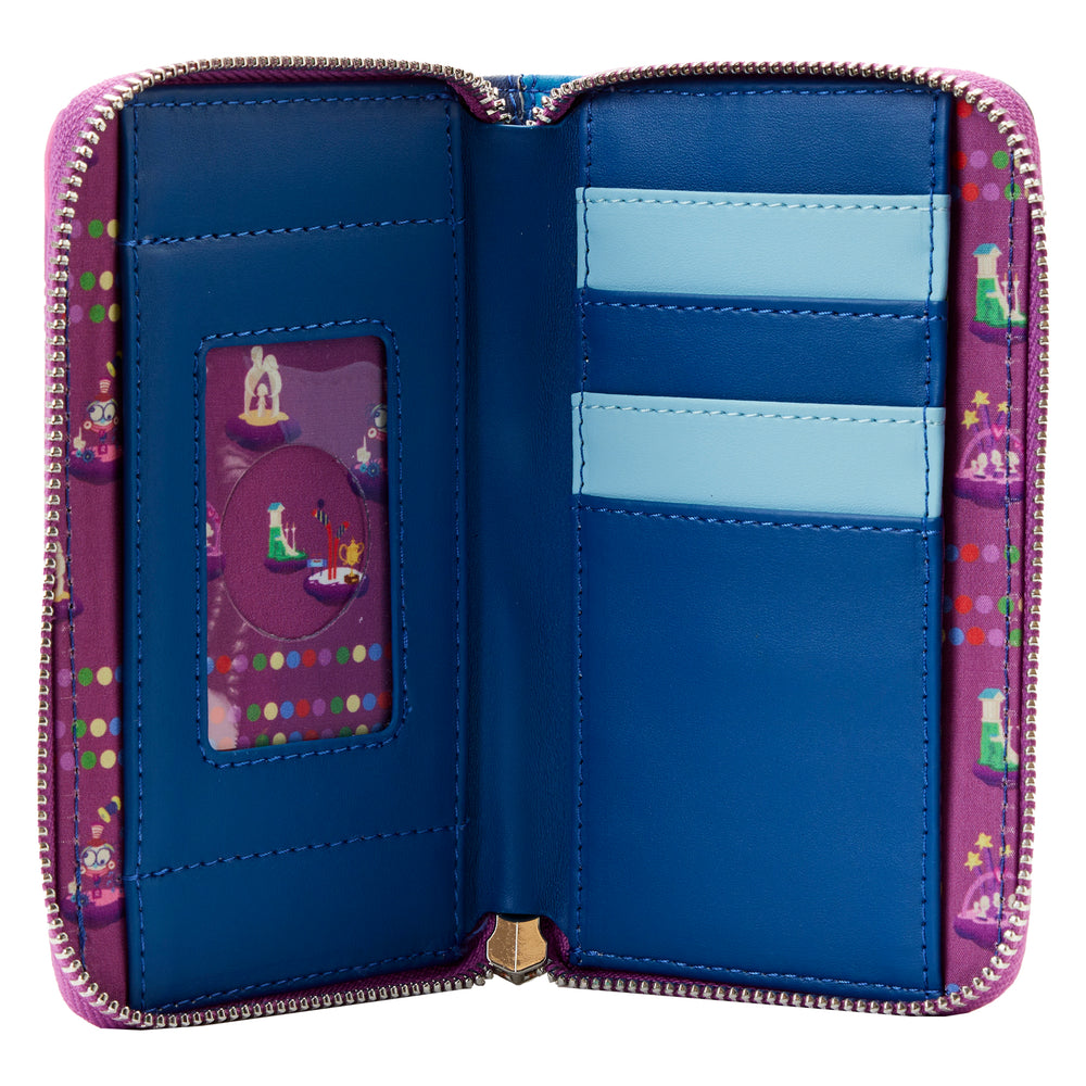 Inside Out Control Panel Glow Zip Around Wallet