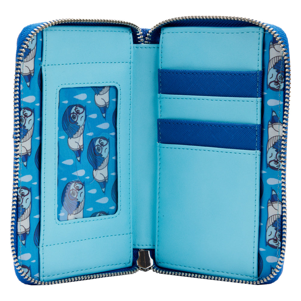 Exclusive - Inside Out Sadness Cosplay Zip Around Wallet