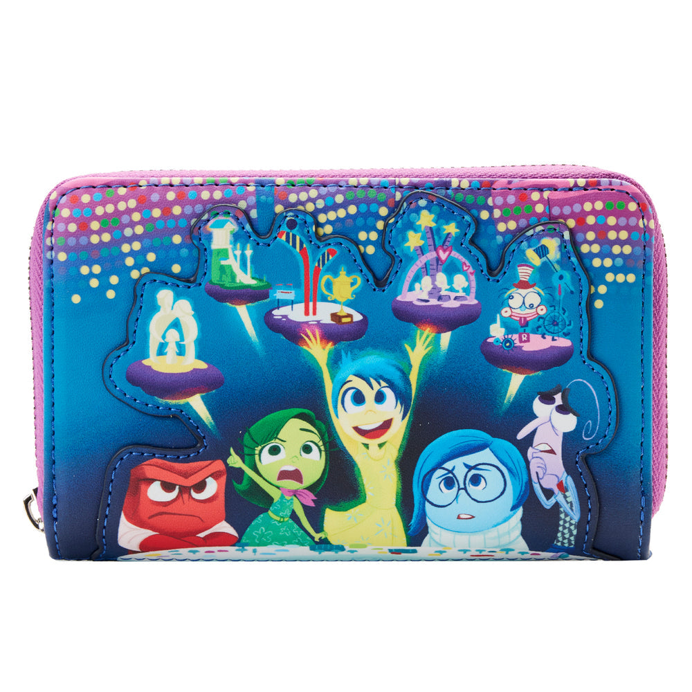 Inside Out Control Panel Glow Zip Around Wallet