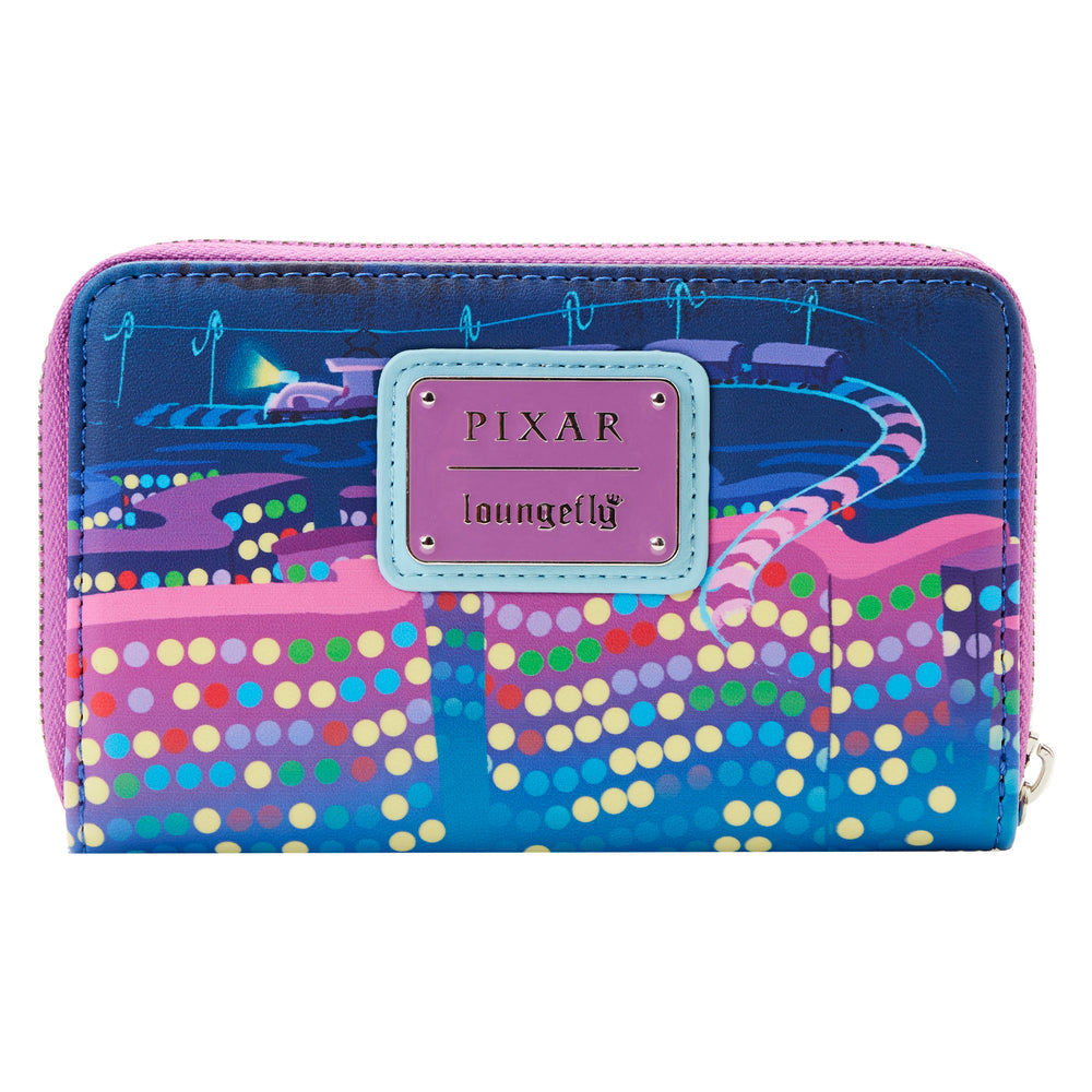 Inside Out Control Panel Glow Zip Around Wallet