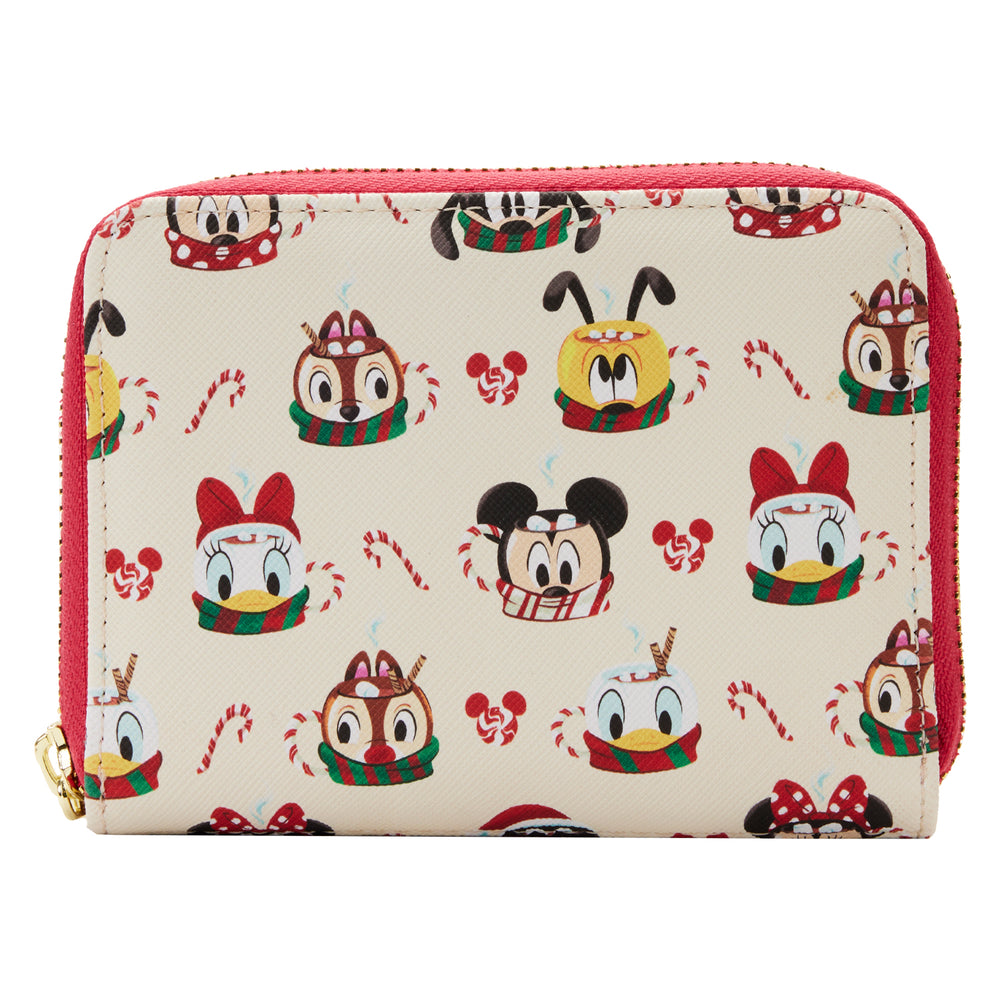 Disney Hot Cocoa Mugs Zip Around Wallet